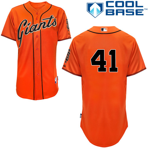 Jeremy Affeldt #41 Youth Baseball Jersey-San Francisco Giants Authentic Orange MLB Jersey